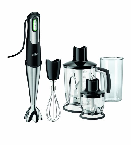 Braun MQ 745 Aperitive 7 Stabmixer (750 Watt, 0,6 Liter, Multiquick) schwarz - 1