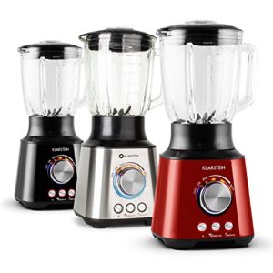 Klarstein Herakles Smoothie Maker / Blender / Standmixer / Suppenbereiter / Küchenmixer | ausgestattet mit 1,5 Liter großen Glaskrug Aufsatz und Edelstahlmessern | 1000 Watt Leistung | manuelle Geschwindigkeits-Einstellung | perfekt für Green Smoothie, Cocktails und Suppen | Programme für Crushed Ice und Smoothies, Pulsfunktion | Farbe: Silber - 2